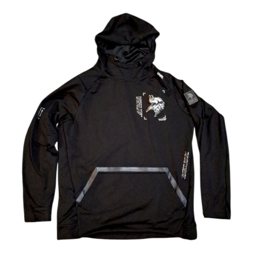 Vikings UNRL Black Sweatshirt Sz L LARGE